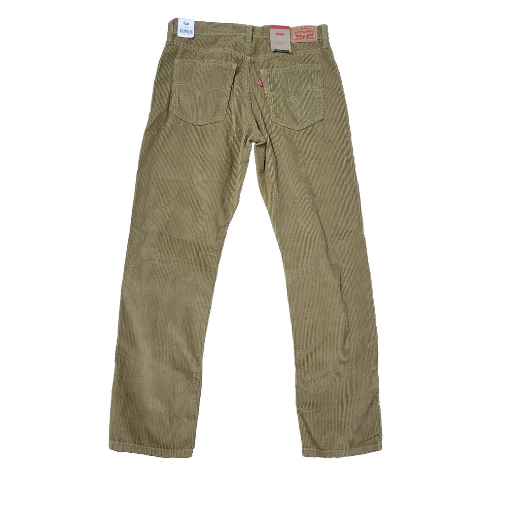 NWT Levis Mens 29x30 Beige Corduroy Pants Straight Leg Mid Rise - Picture 2 of 8